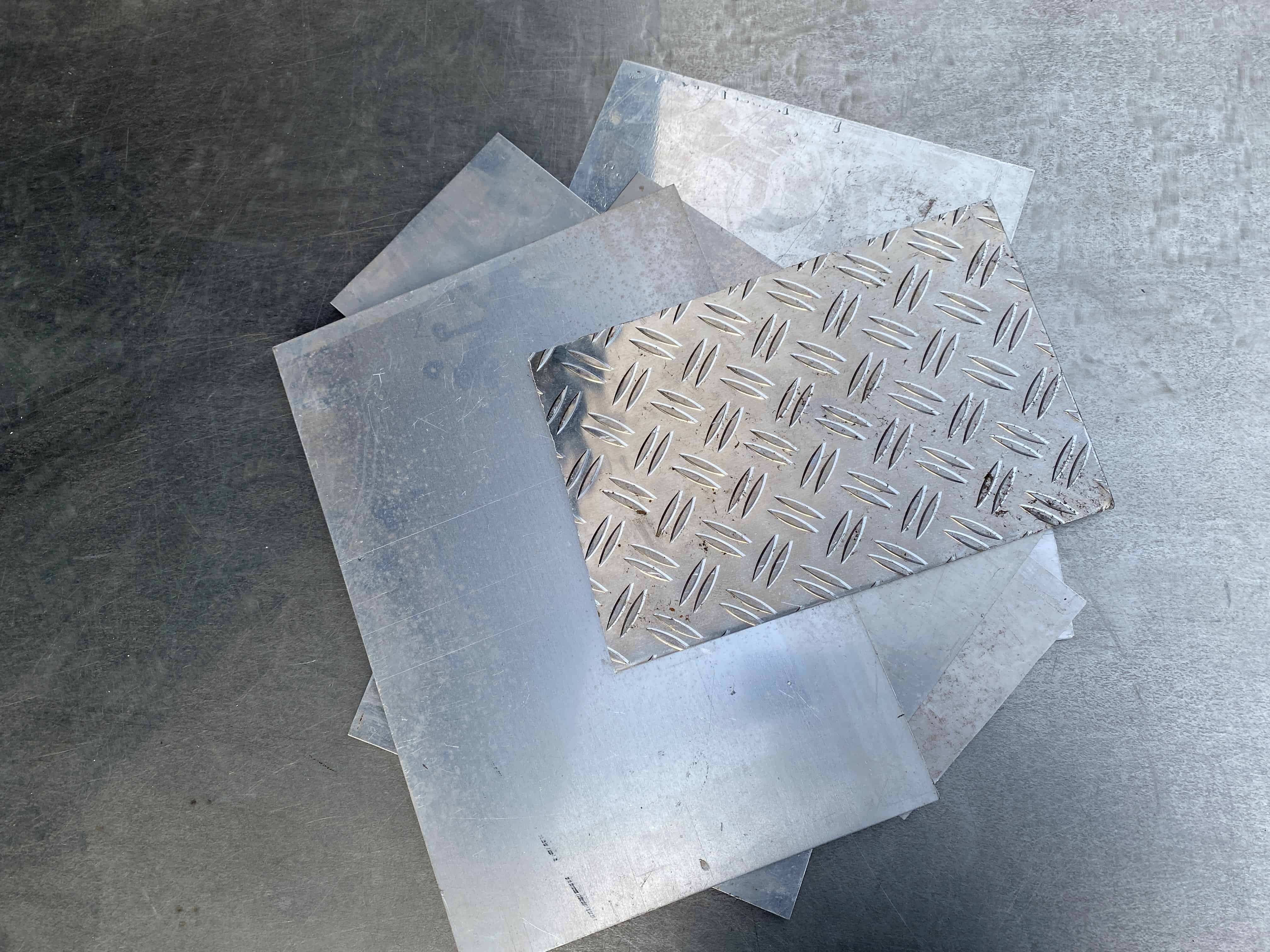 Aluminium Bleche neu, blank Aluminium Bleche neu, blank